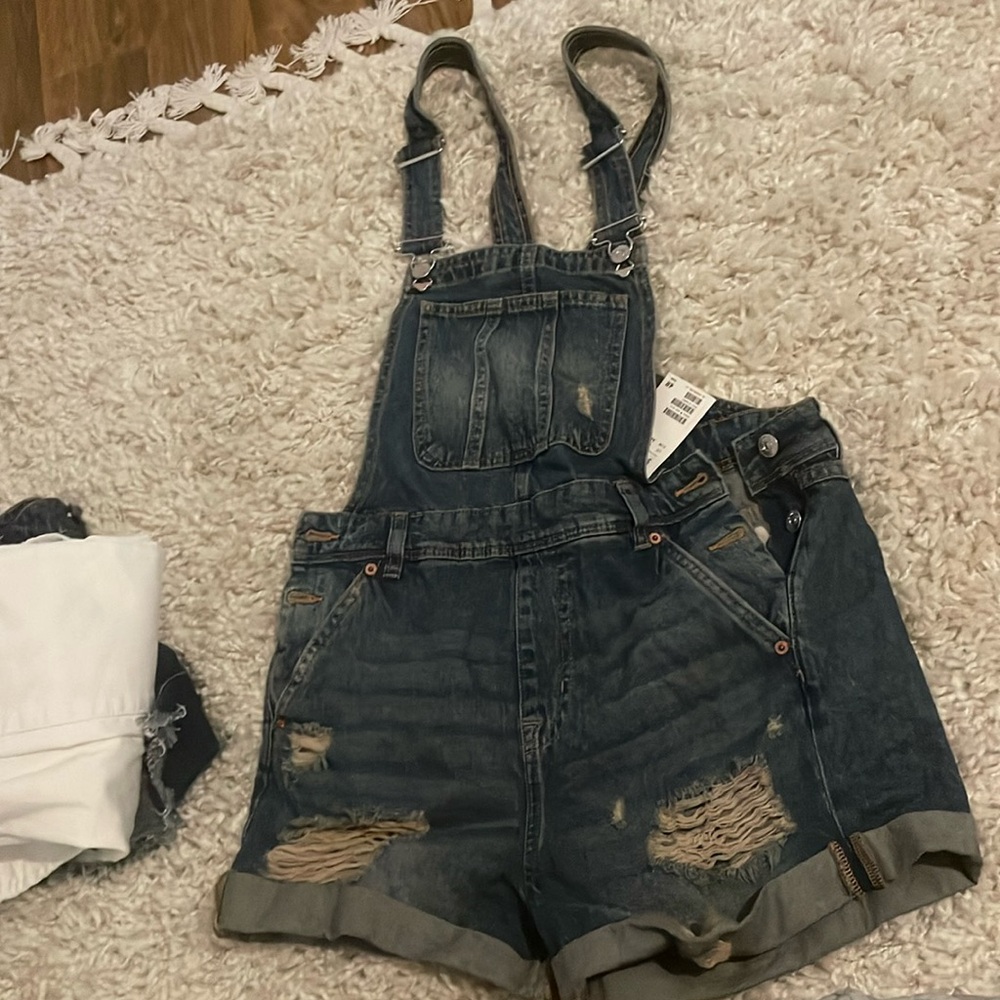 NWT jean overalls H&M